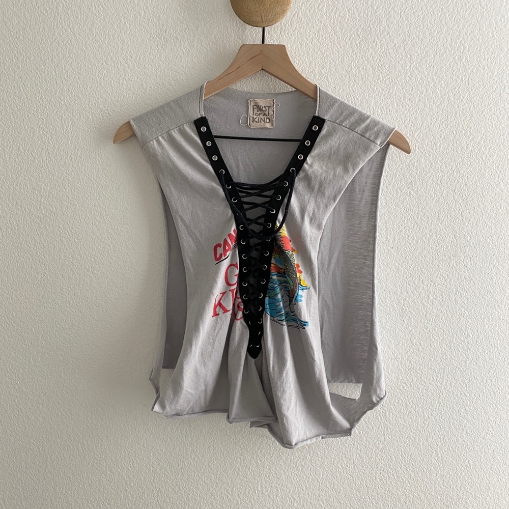 Furst of a Kind Lace Up Vintage Fish Tank Shirt